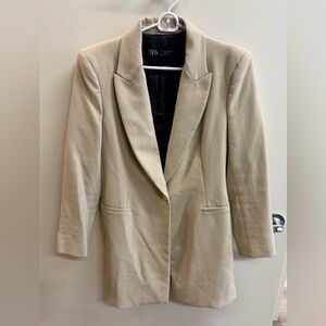Zara Women's Beige Blazer Jacket